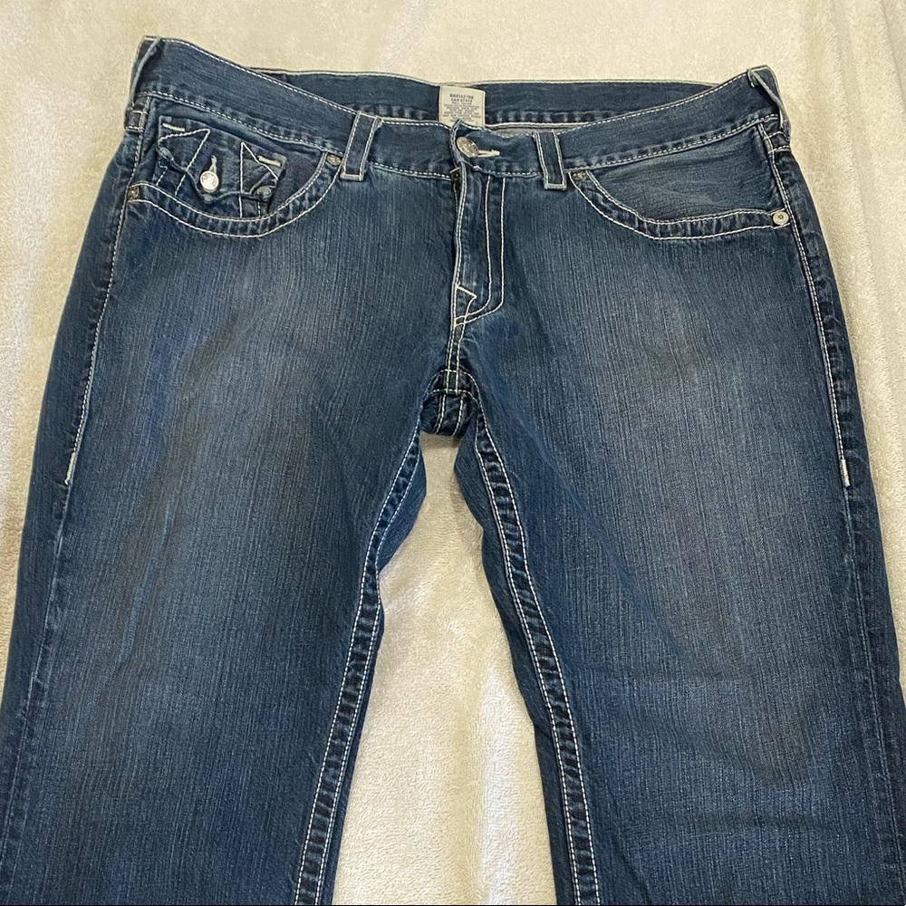 True Religion Straight Jeans Blue 38
